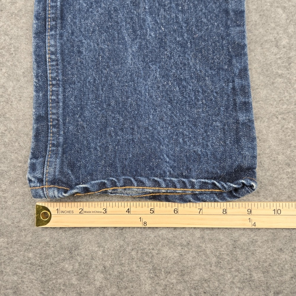Vintage Levis 20517 0217 Jeans Men's 36x32 Dark Wash Bootcut Orange Tab 1985 USA - Picture 5 of 10